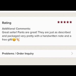 ✨my first sale✨5-Star rating ✨